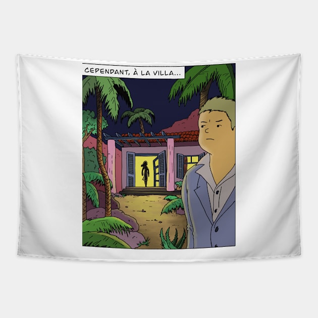 Retro Design The Villa Reasons People Tapestry by Macy XenomorphQueen