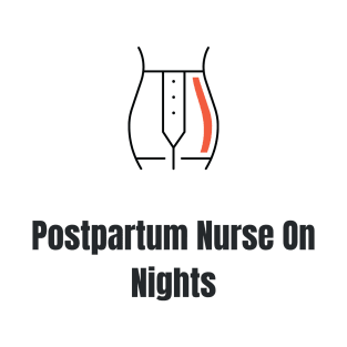 Postpartum Nurse On Nights - Postpartum Nurse T-Shirt