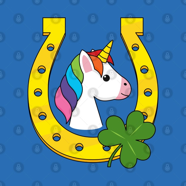 Cute Unicorn on St Patrick's Day by BirdAtWork