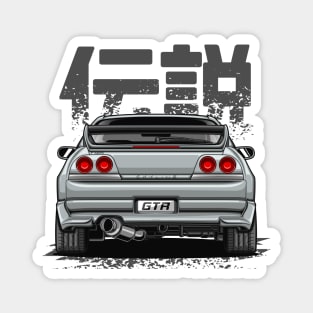 Monster Skyline GTR R33 (Spark Silver) Magnet