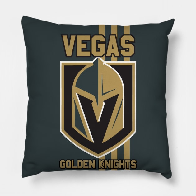 Vegas Golden Knights Pillow by Pink Umbrella