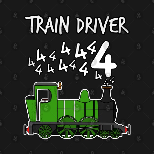 Train Driver 4 Year Old Kids Steam Engine by doodlerob