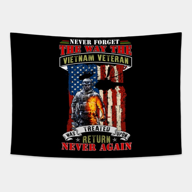 US Veteran Never Forget The Way The Vietnam Veteran Tapestry by peskyrubeus