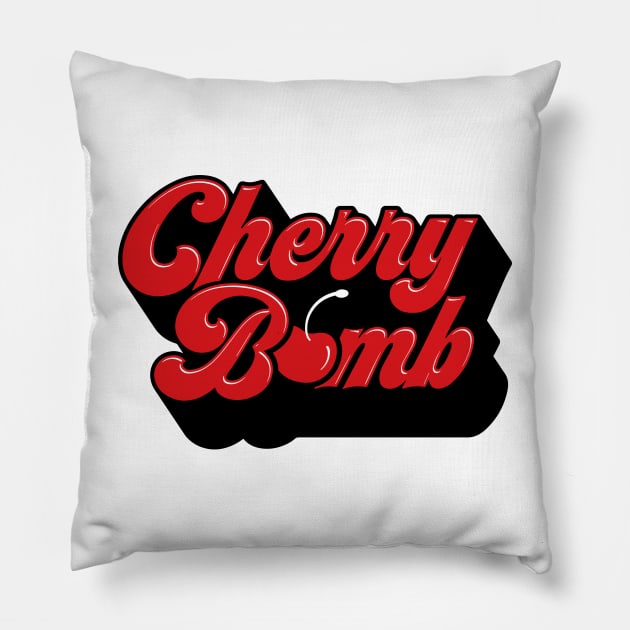 Cherry Bomb Pillow by HellraiserDesigns