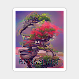 Bonsai Art, Colorful Algoart Magnet