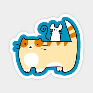 Tabby and Mouse Magnet