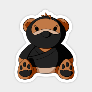 Ninja Teddy Bear Magnet