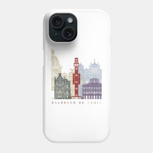 Salvador de Bahia V2 skyline poster Phone Case