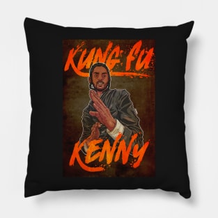 Kung Fu Kenny (with background) Pillow