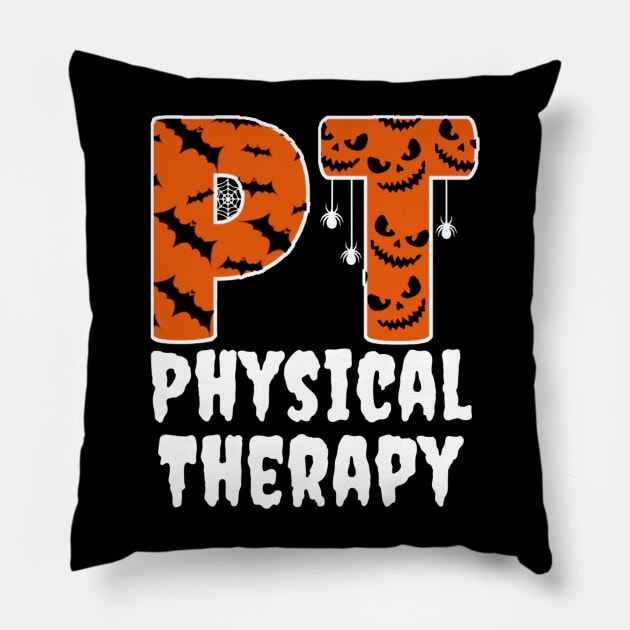 halloween pt physical therapist Pillow by NyskaTiden