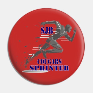 SJB Cougars sprinter Pin