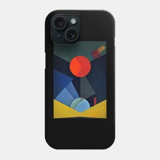 Abstract Painting Red Moon Phone Case