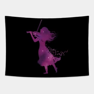 Galaxy Violinist Tapestry