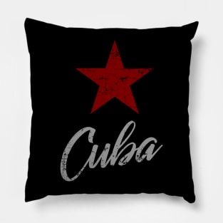 Cuba - star design - vintage Pillow