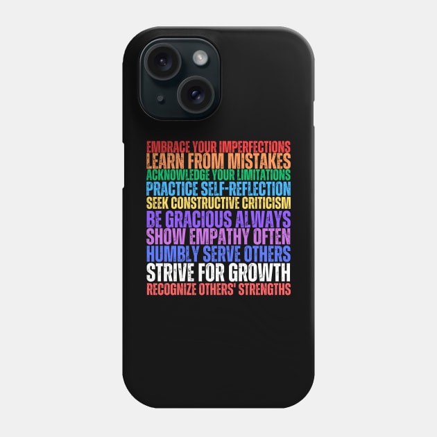 Humility Quotes Phone Case by Donald Agunikyle Merch