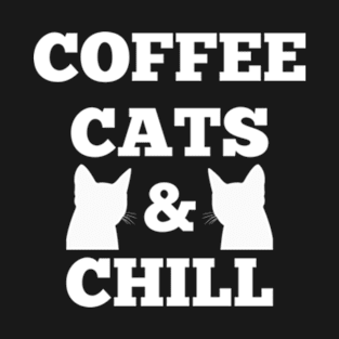 Cat Coffee Chilling T-Shirt