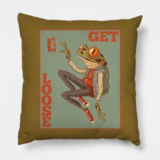 Get Loose Frog Pillow