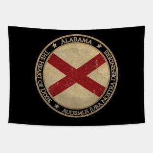 Vintage Alabama USA United States of America American State Flag Tapestry