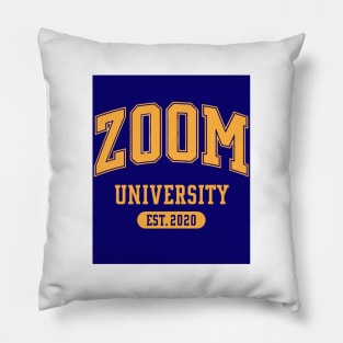 ZOOM University 2020 art Pillow