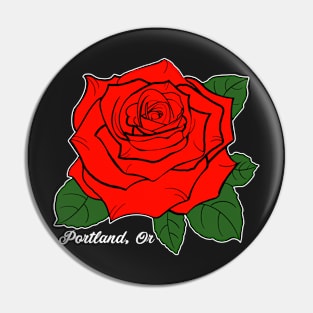 Portland, Or City Of Roses Pin