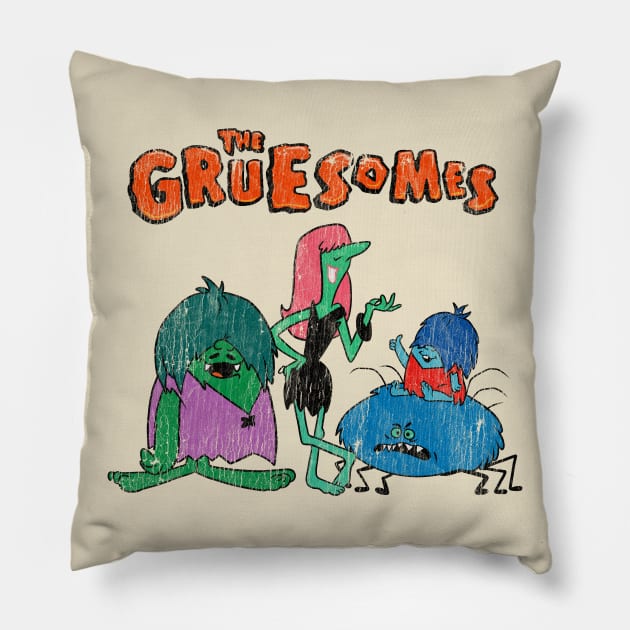 Vintage The Gruesomes Pillow by OniSide