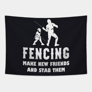 Fencing Funny Saying Tapestry