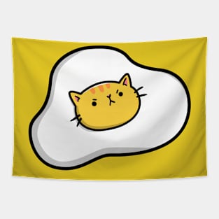 Angry cat egg Tapestry