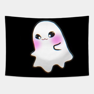 Cute Kawaii Spooky Halloween Ghost Tapestry