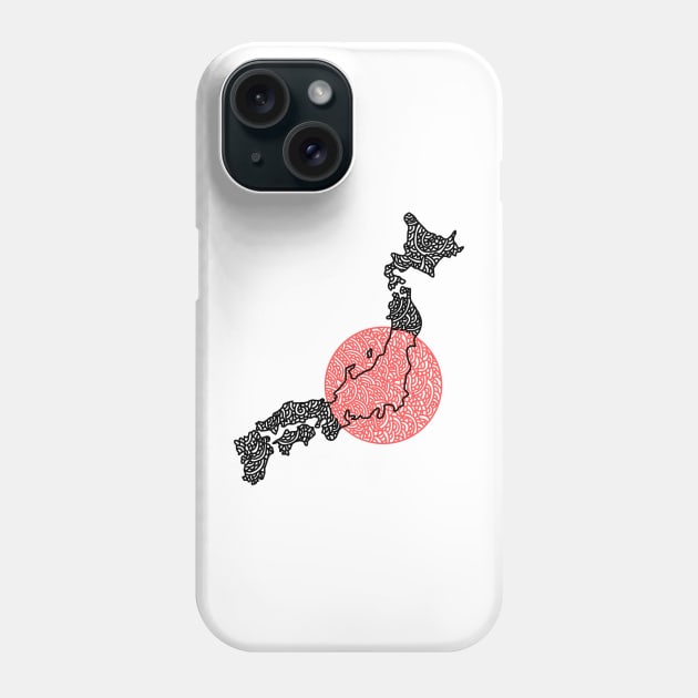 Japan - Land of the Rising Sun Phone Case by Naoswestvillage