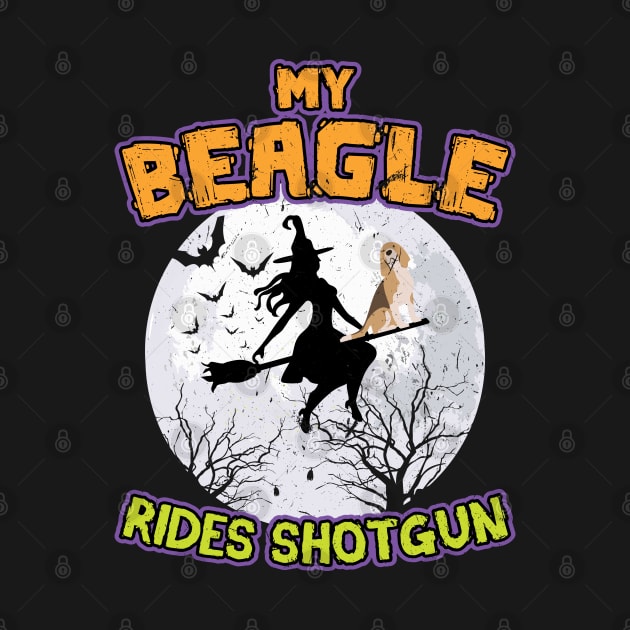 My Beagle Rides Shotgun Halloween 2021 by Peco-Designs