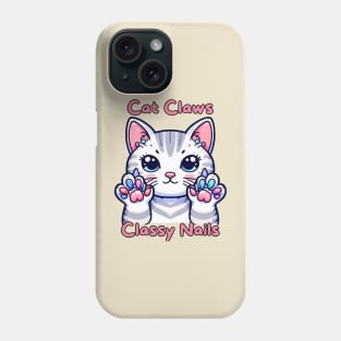 Cat claws nail artist Phone Case