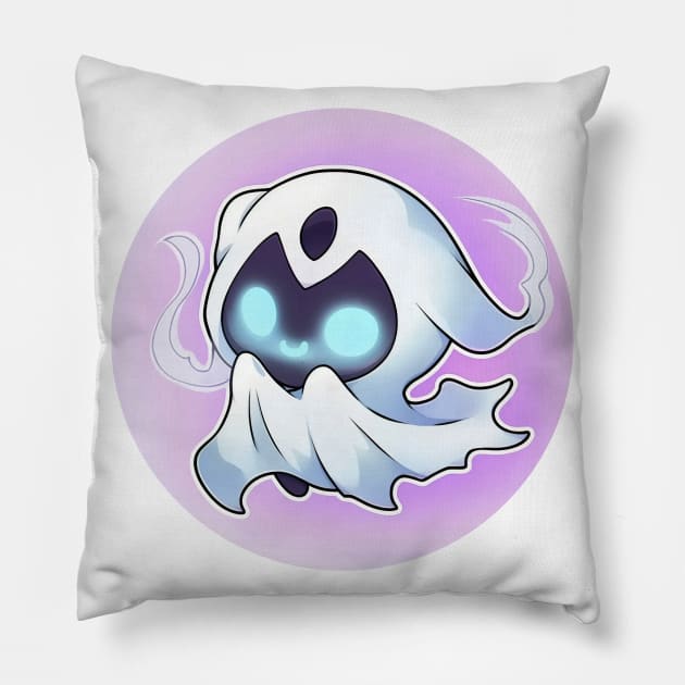 Little Ghoulette Glowing Ghostie Pillow by MythicPrompts