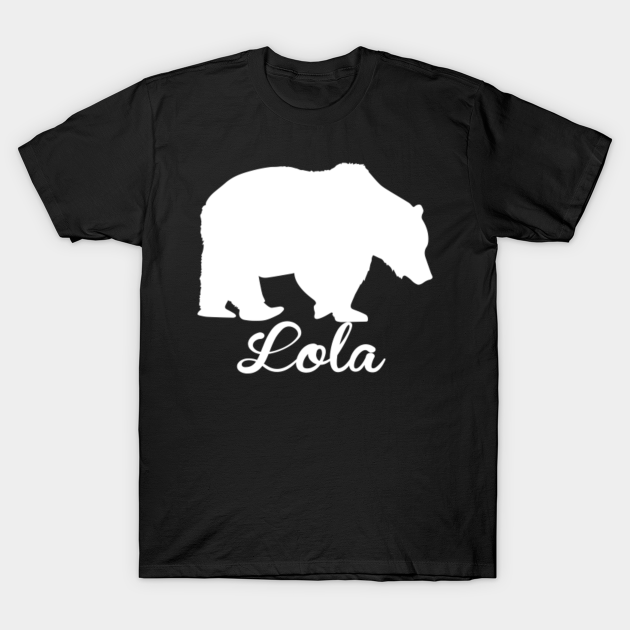 Women's Grandma Bear T-Shirt Outdoors Family Tee for Grandma Lola - Womens Grandma Bear - T-Shirt