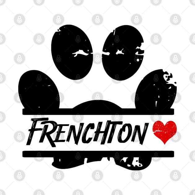 Frenchton dog paw print by artsytee