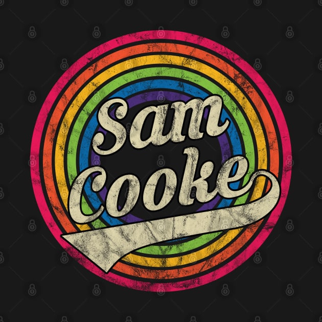 Sam Cooke - Retro Rainbow Faded-Style by MaydenArt