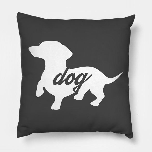 Dachshund Sausage Dog type Pillow by Lisa