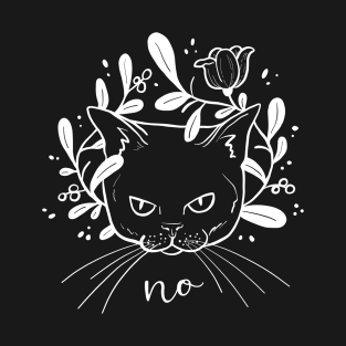 Grumpy Kitty - white T-Shirt