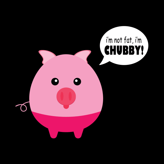 Chubby Pig - Cute Piggy by Sassify