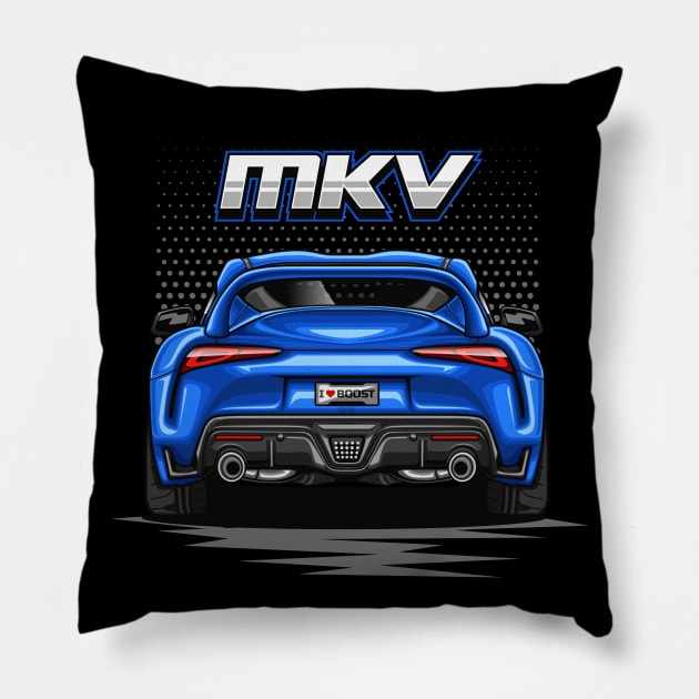 The Legend Supra MK-5 (Midnight Blue) Pillow by Jiooji Project