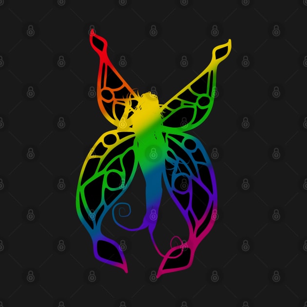 Fae Rainbow Silhouette 2 by ChePanArt