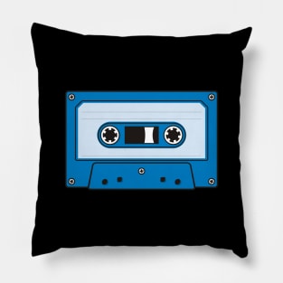 Audio Cassette Cyan Pillow