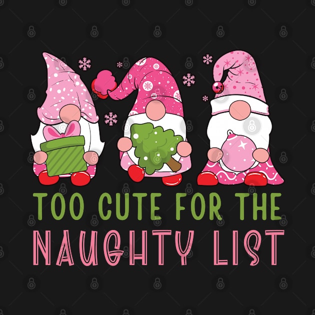 Too Cute for the Naughty List, Pink Gnomes by MzM2U