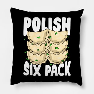 Polish Six Pack Funny Pierogi Food Lover Gift Pillow