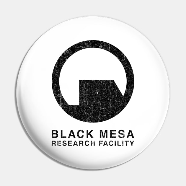 Black Mesa Research Facility (Chest Pocket) Variant Pin by huckblade