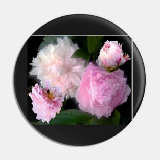 Collage of flowers in pink Pin