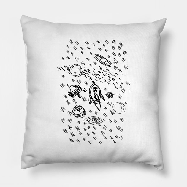 space Pillow by ulyanaandreeva