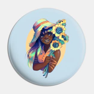 Sunflowers Pin