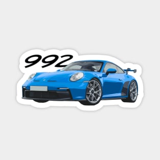 shark blue 992 gt3 Magnet