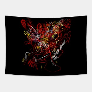 abstract viking art Tapestry