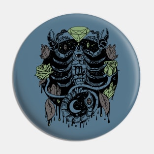 Mellow Cool Mystic Scorpio Zodiac Pin